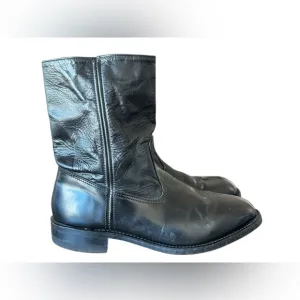 Work’N Sport USA 98881 Black Leather Side Zip Oil Resist Boots Men's US 12 EE