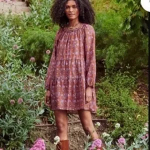 Xirena Dress Lea Mini in Golden Clover Brown Floral