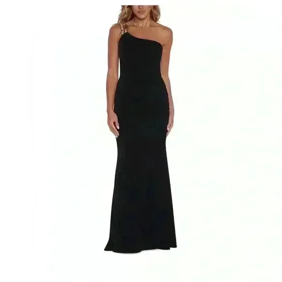 Xscape Rhinestone Strap Gown Size 6 NWT