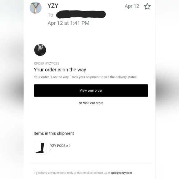 Yeezy Yzy Pods Szn 9 Black