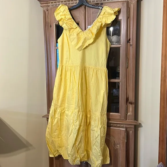 Yellow Ruffle Jo DressHyacinth House