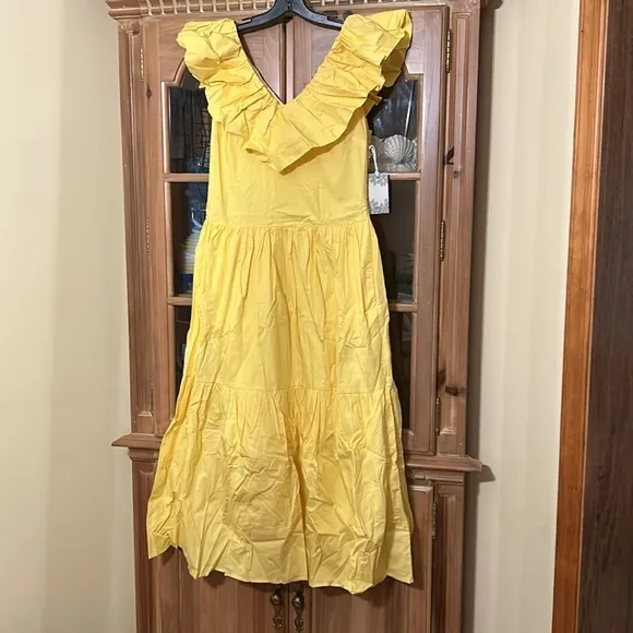 Yellow Ruffle Jo DressHyacinth House
