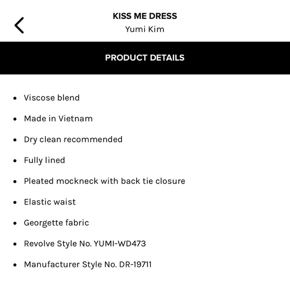 Yumi Kim KISS ME DRESS in color State of Grace of Ivory. 🌸🌺🤍🌸🌺🤍