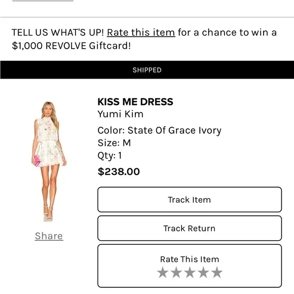 Yumi Kim KISS ME DRESS in color State of Grace of Ivory. 🌸🌺🤍🌸🌺🤍