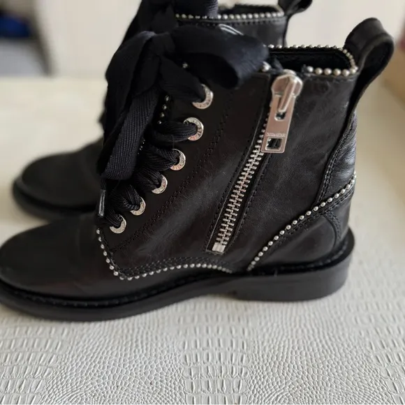 Zadig &amp; Voltaire Laureen Roma Studs Ankle Boots size 36 (fits 36.5)