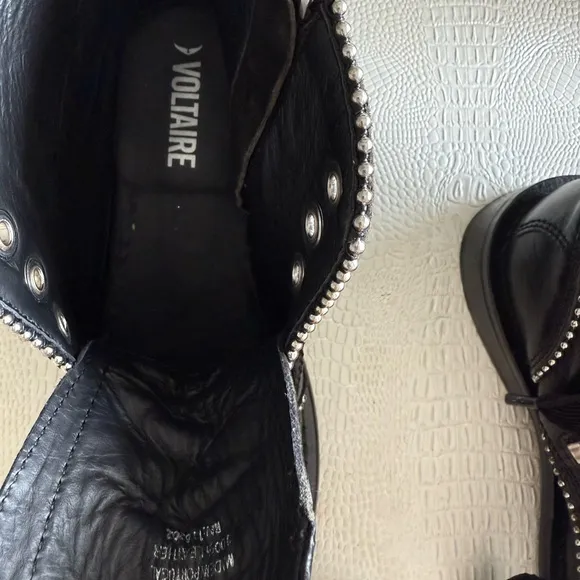 Zadig &amp; Voltaire Laureen Roma Studs Ankle Boots size 36 (fits 36.5)