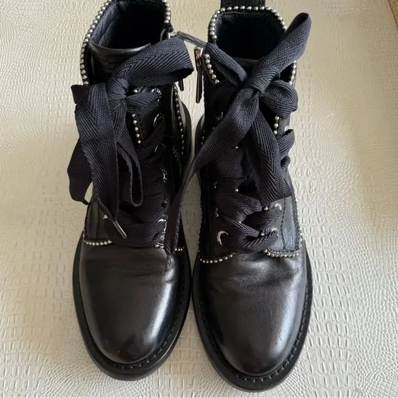Zadig &amp; Voltaire Laureen Roma Studs Ankle Boots size 36 (fits 36.5)