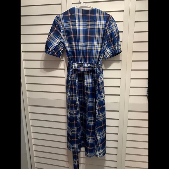 Zara Blogger Favorite Plaid Tie Dress