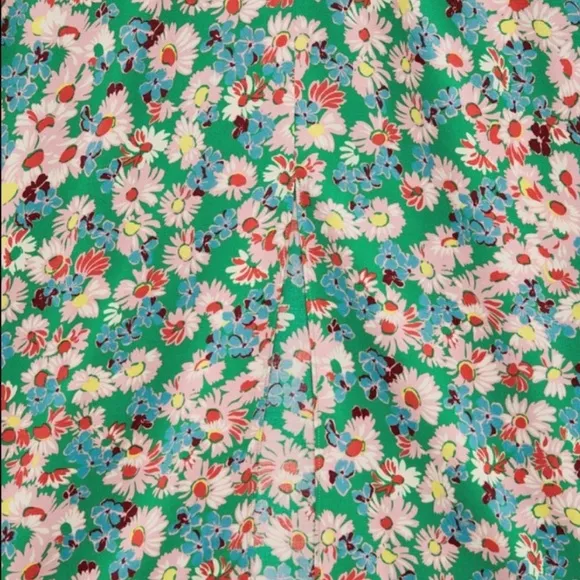 ZARA Blogger’s Favorite Green Floral Midi Dress w Kimono Sleeves - Spring Sz: S