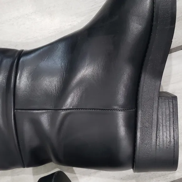 Zara leather boots.