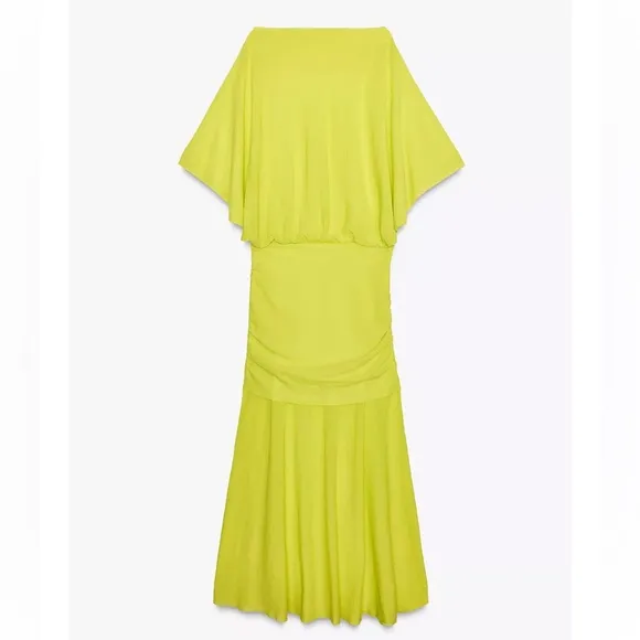 ZARA LONG PLAIN KNIT DRESS