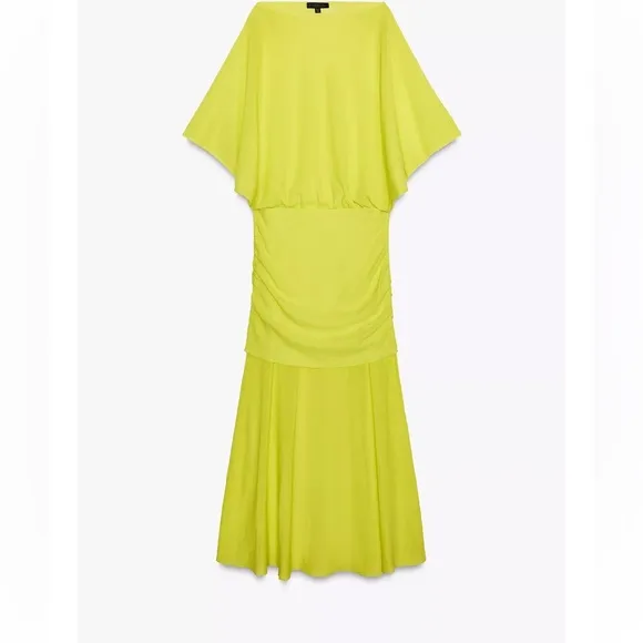 ZARA LONG PLAIN KNIT DRESS