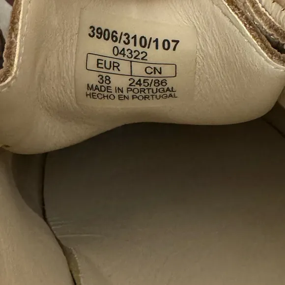 Zara x Clarks Leather Platform Slip On Wallabees