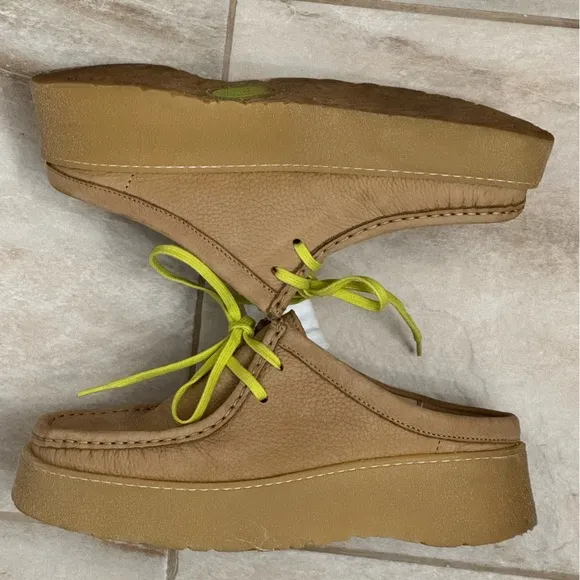 Zara x Clarks Leather Platform Slip On Wallabees