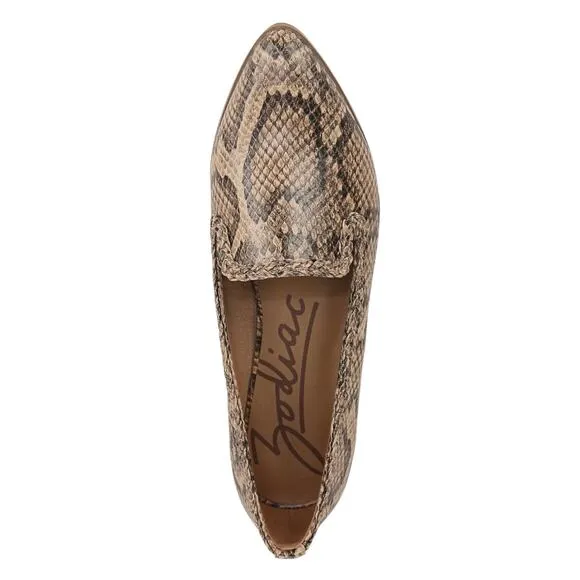 Zodiac Women's Hill Braided Slip-On Loafer Flats Brown Snake Print Size 9