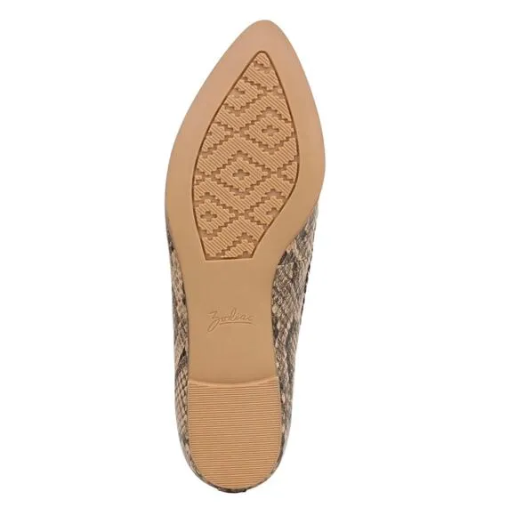 Zodiac Women's Hill Braided Slip-On Loafer Flats Brown Snake Print Size 9