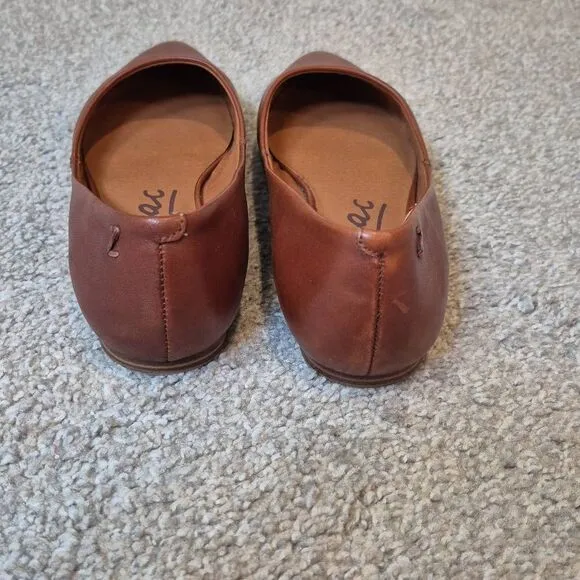 Zodiac Women's Hill Flats Brown Leather Pointed Toe Size 8
